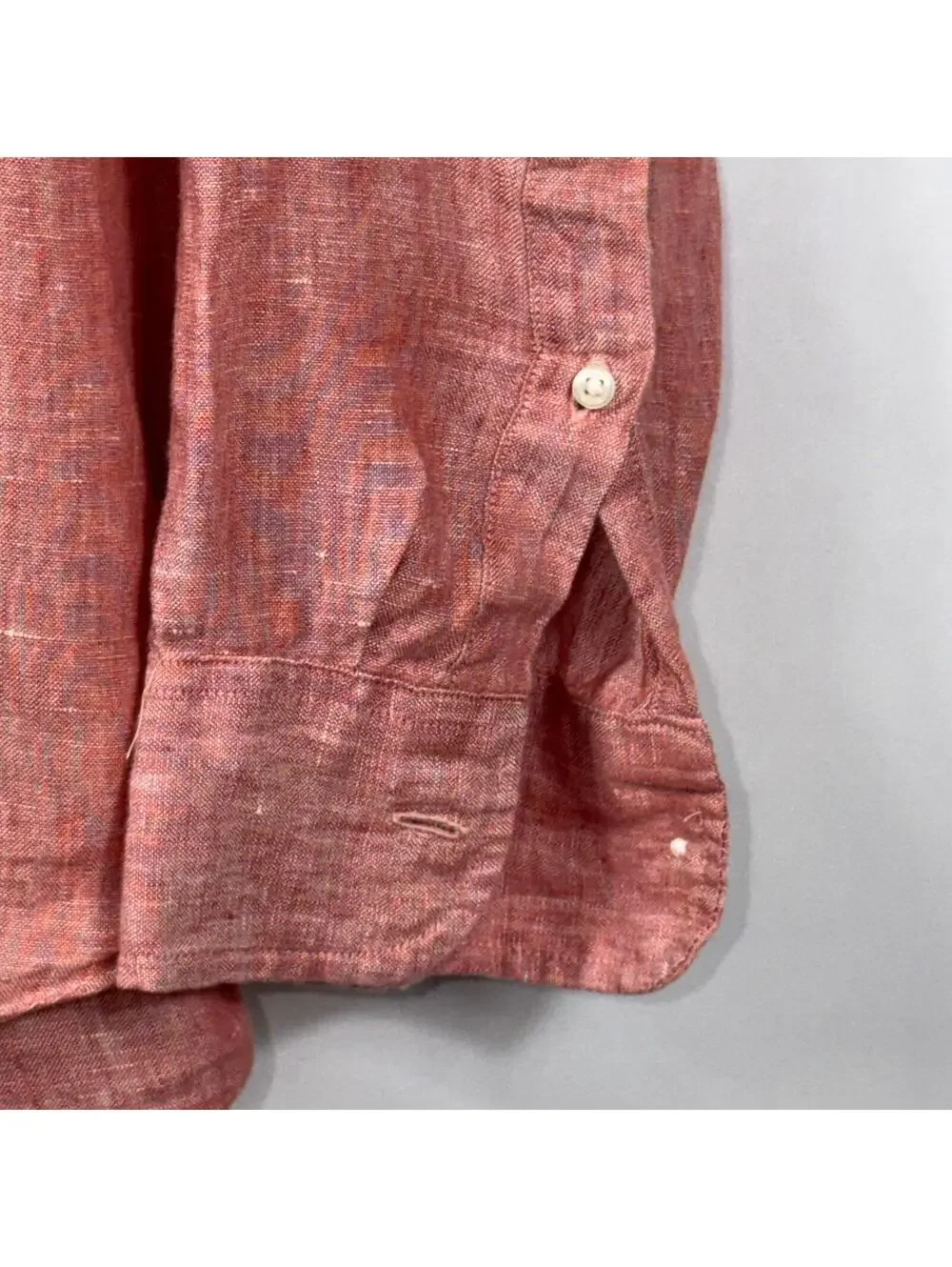 J. Crew Slim Fit Linen Button Front Shirt Size L